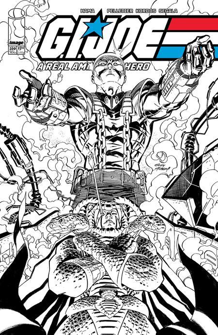 GI JOE A REAL AMERICAN HERO #319 CVR B ANDY KUBERT BW VAR