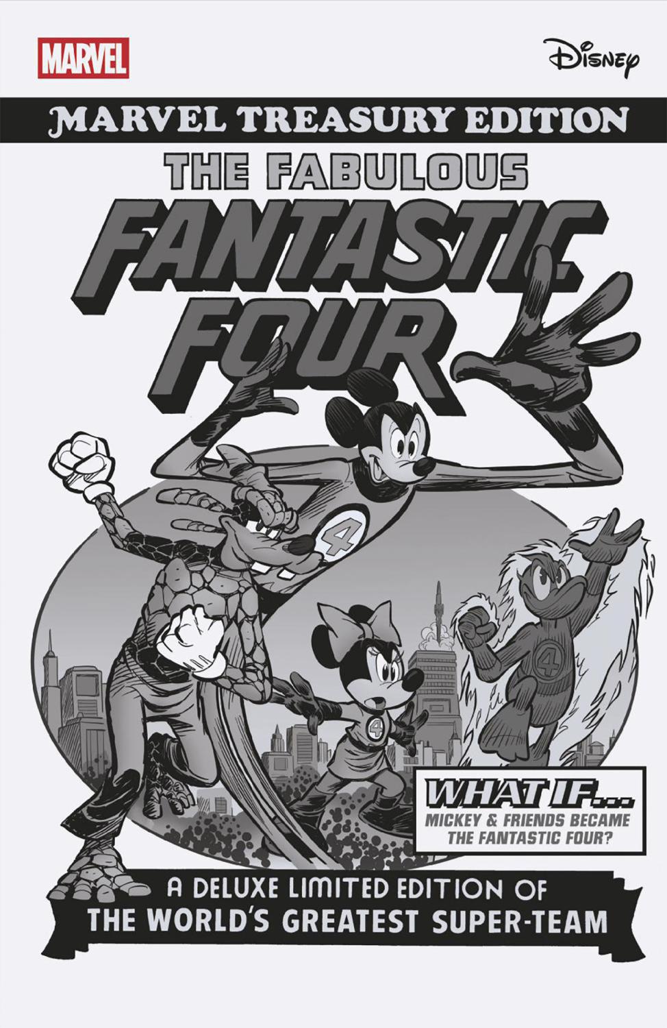 FANTASTIC FOUR #2 100 COPY INCV BW WHAT IF FF HOMAGE VAR