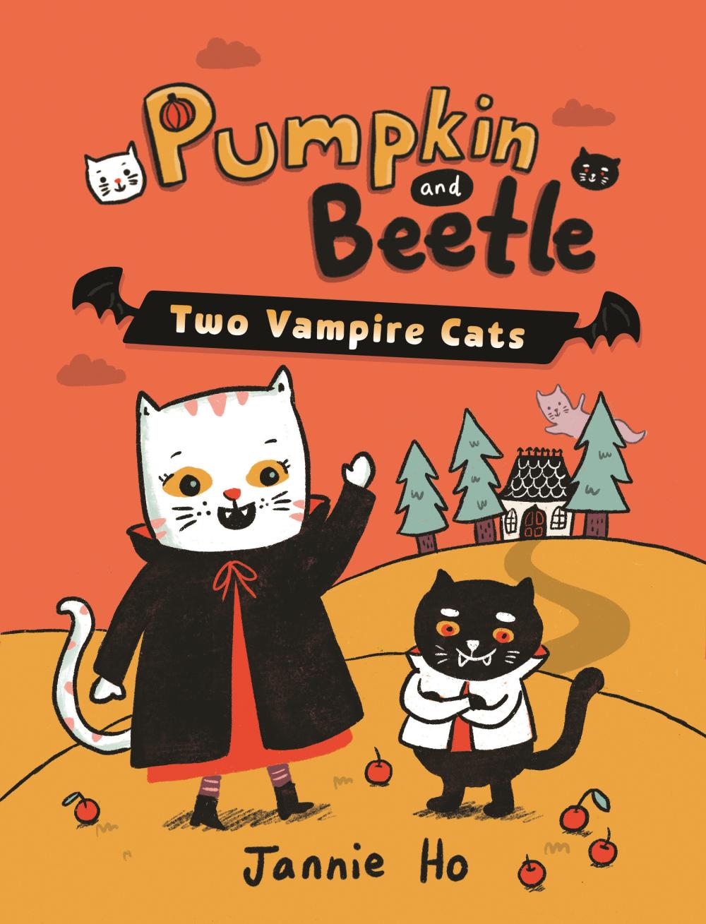 PUMPKIN AND BEETLE TWO VAMPIRE CATS SC