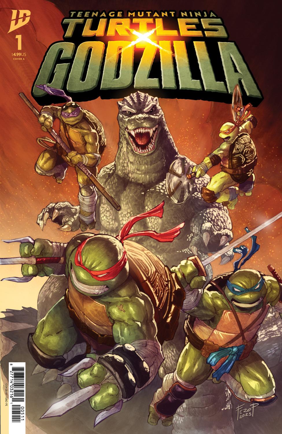 TEENAGE MUTANT NINJA TURTLES X GODZILLA #1