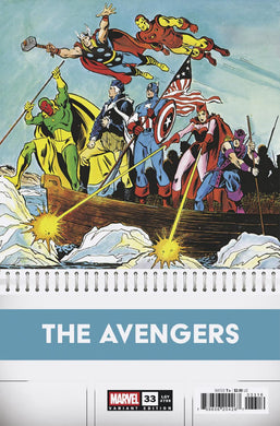AVENGERS #33 JIM MOONEY BICENTENNIAL CALENDAR HIDDEN GEM VAR 1:50 INCV 1:50 INCV