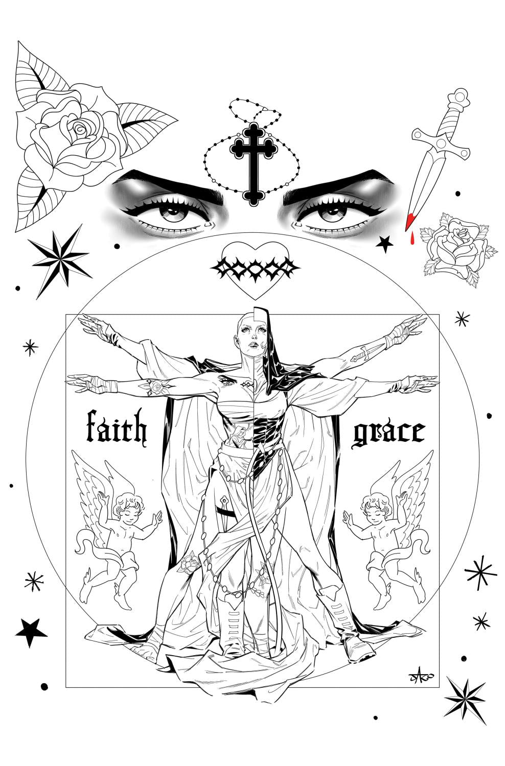 MARIAN HERETIC #3 F UNLIMITED VAR FULL ART INKS JARO CVR F