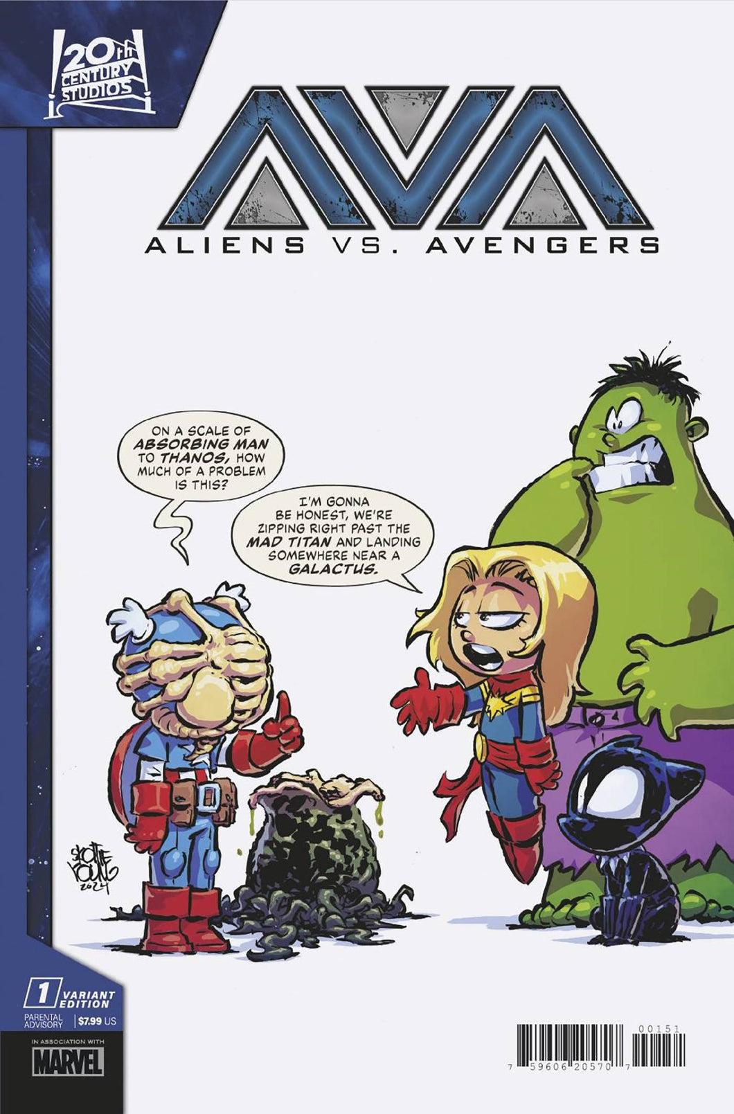 ALIEN VS AVENGERS #1 SKOTTIE YOUNG VAR - Comics